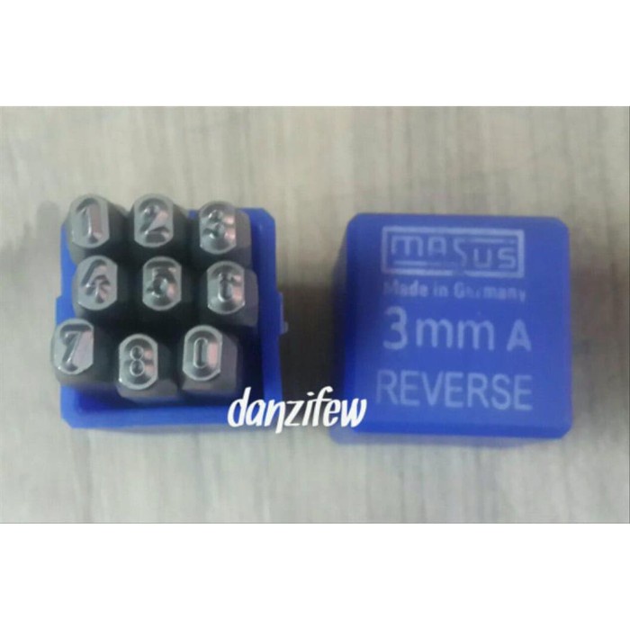 Organizer Angka Ketok Karakter Terbalik 3 Mm 09 Masus Germany
