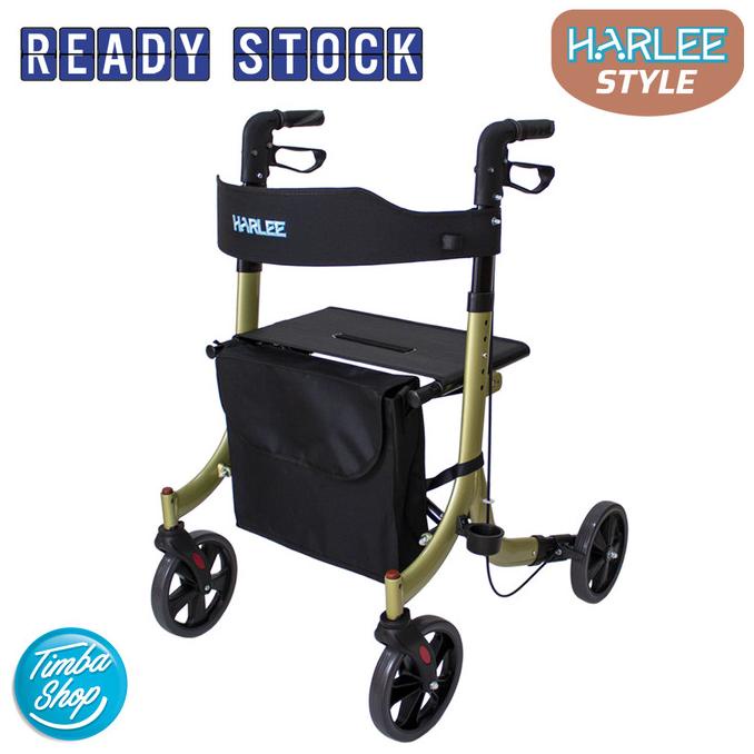 Harlee Style Rollator - Alat bantu jalan - Walker beroda roda 4