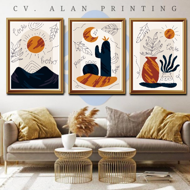 HIASAN DINDING 17R 30X40 ABSTRAK AESTHETIC ART DEKORASI PAJANGAN DINDING KODE ABS 28-54 ads