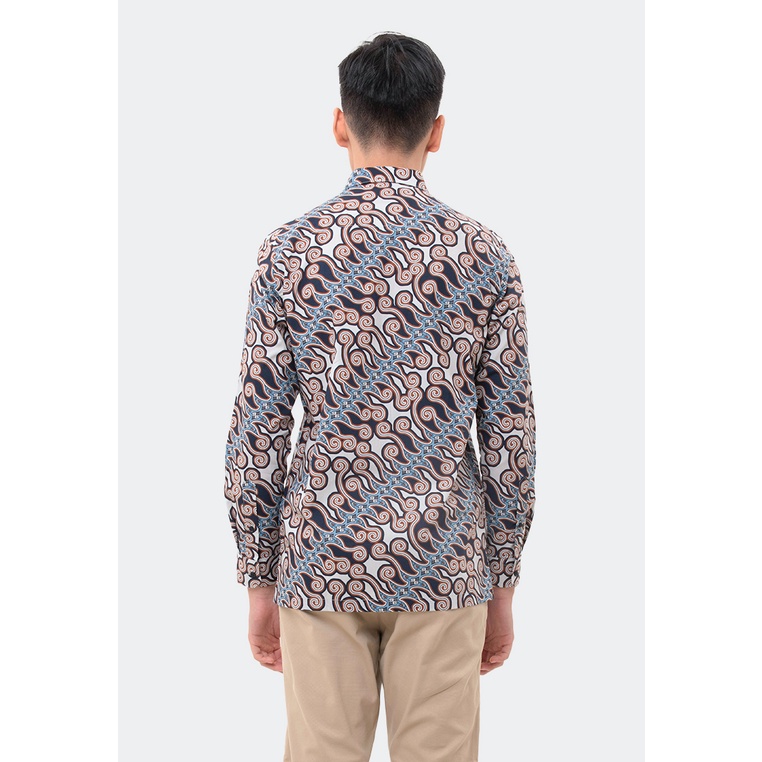 MANZONE Kemeja Batik Lengan Panjang ANGGADA 04-KHAKI