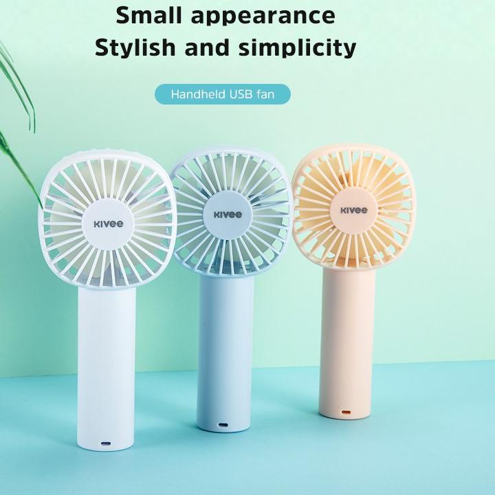 Update KIVEE Kipas Angin Portable  1200 mah kipas angin mini fan Korea 3-Speed kipas portable ​​Micr
