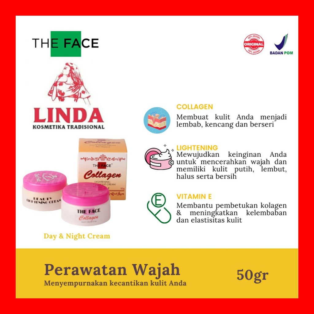 THE FACE COLLAGEN LIGHTENING DAY &amp; NIGHT CREAM 50gr