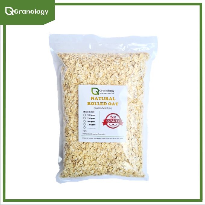 Gandum Kasar / Regular Rolled Oat (1 Kilogram) by Granology