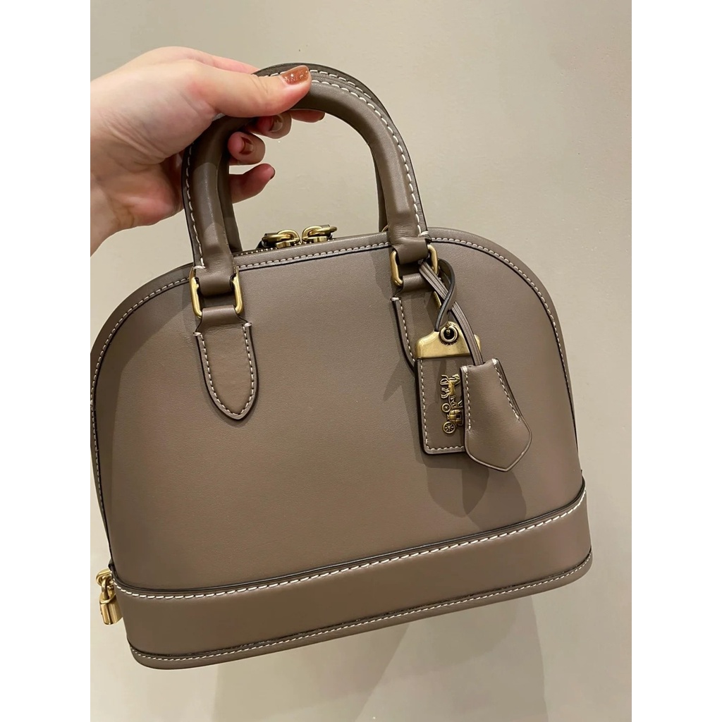 [Instant/Same Day]  COACH cc414   411  412  Women's Classic Logo Canvas REVEL Bag Shell Bag   bkb   414