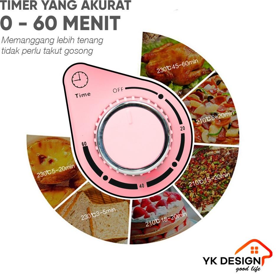 Murah Banget YK DESIGN YK-812B Oven Pemanggang listrik Penghangat Makanan kapasitas 12 Liter