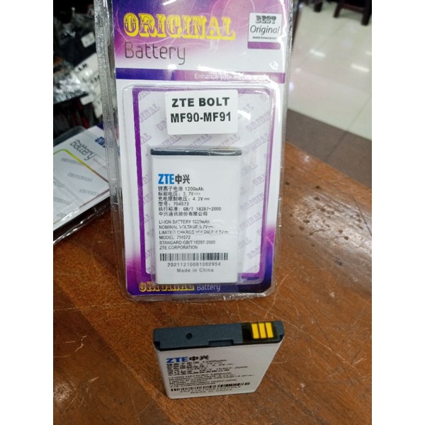 BATERAI MODEM MIFI ZTE MF 90 MF 91 i8287 MF90 MF91 MF90 MF91original oem