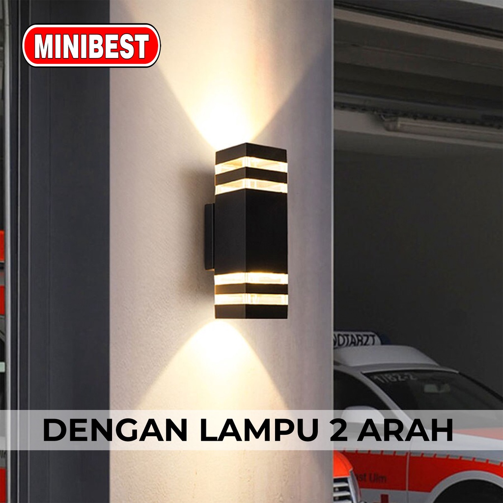 [MB] KAP LAMPU DINDING TEMPEL 2 ARAH 008 / WALL LAMP KOTAK 2 ARAH SEGI PANJANG