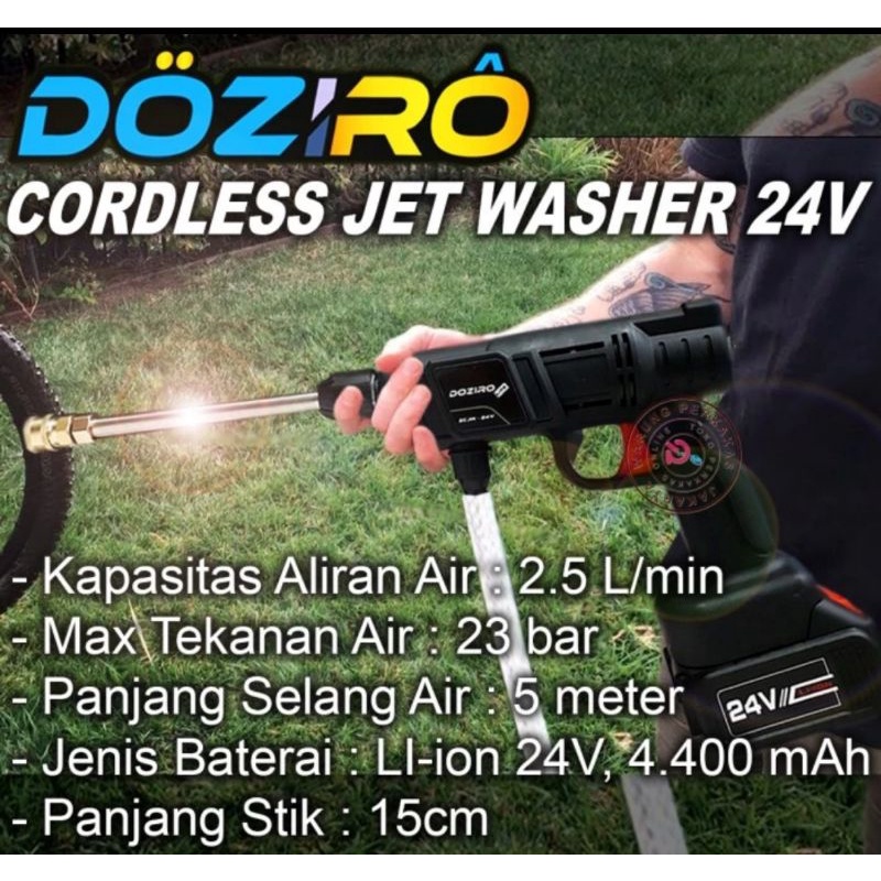 Doziro Jet Cleaner Cordless 24V ALAT CUCI MOTOR MOBIL AC