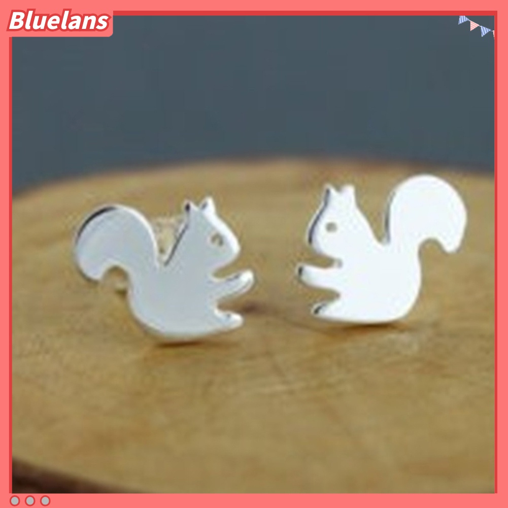Anting Stud Bentuk Hewan Tupai Untuk Wanita