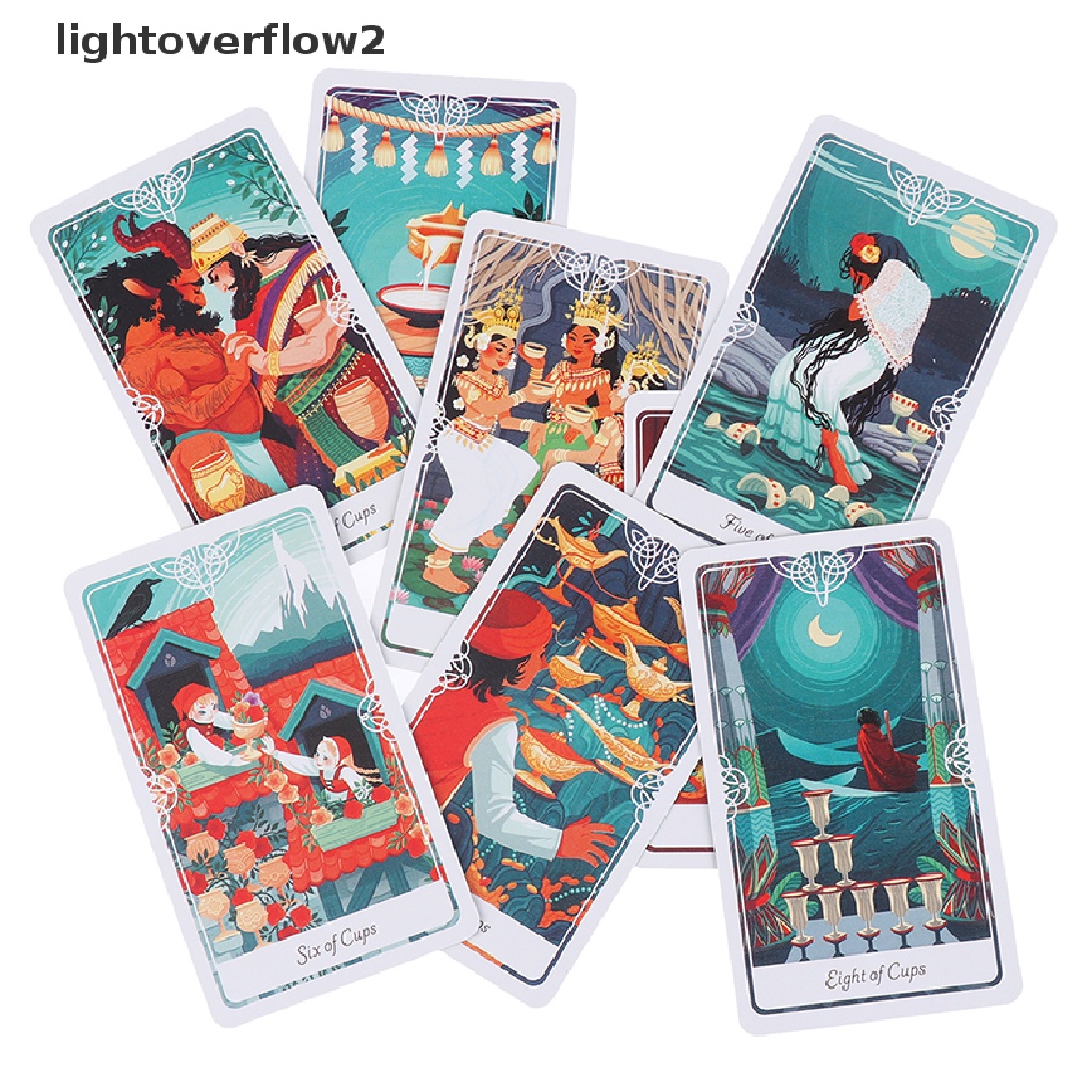 (lightoverflow2) Kartu Tarot the Divine A Deck and Guidebook Inspired by Folklore and Fairy Tales (ID)