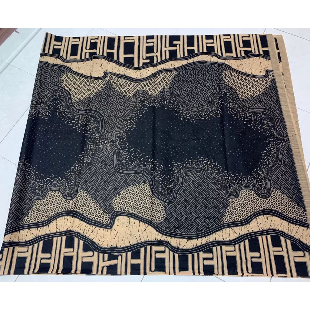 Kain batik murah premium meteran batik asli solo - 05 grey pagar