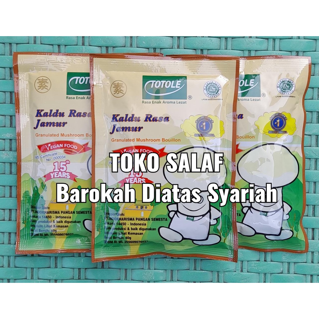 

Kaldu Jamur TOTOLE 40 gr Vegan Food Mushroom Bouillon
