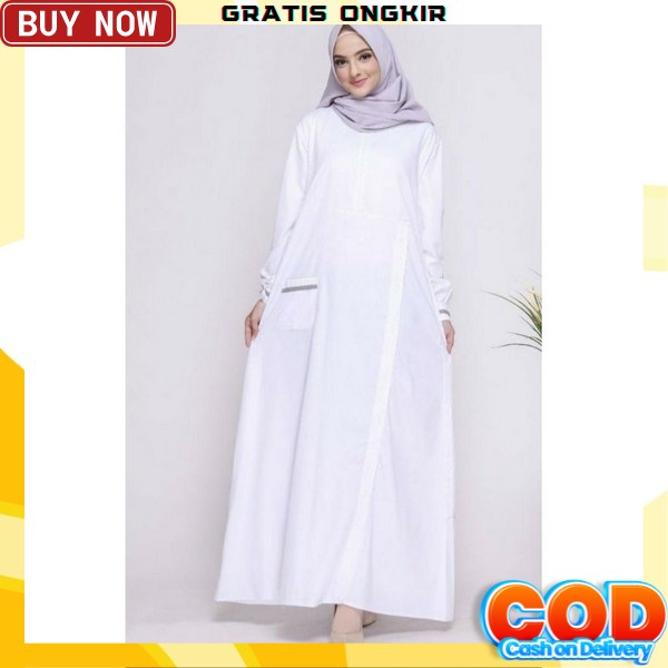 Gamis Terbaru Ori Remaja Jumbo Hitam Baju Murah Perempuan Bsju Hitam Polos Premium Daster Raya Buju 