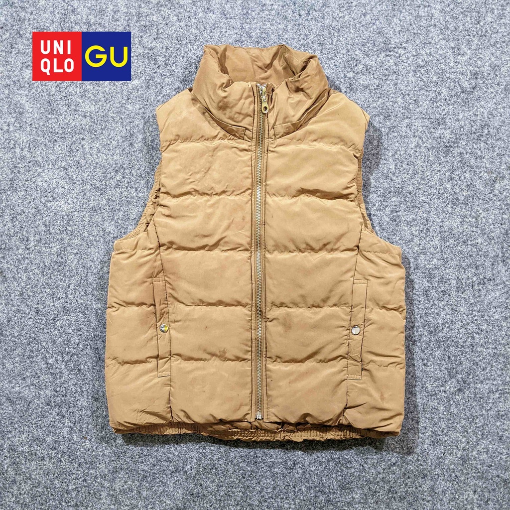 GU by Uniqlo - Rompi Vest Pria Wanita Gunung Outdoor Sport Hiking Dacron Down Hangat Tebal Winter Mu