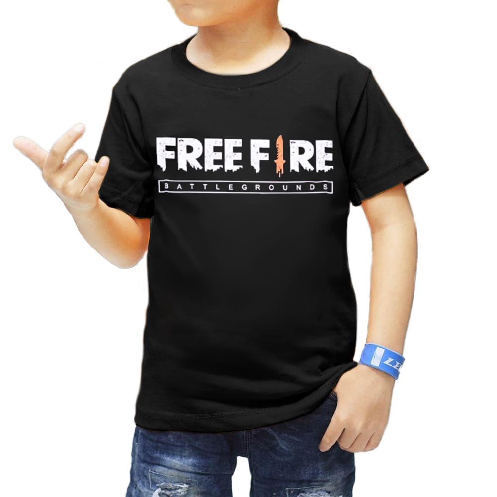 KAOS ANAK LAKI FREE FIRE 1-12 TAHUN