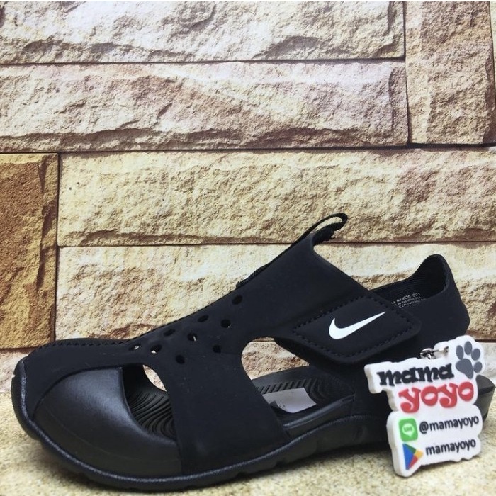 {RaditStore} Sandal Sepatu Anak - Nike Kids Sunray Protect 2 Hitam PSV Original Murah