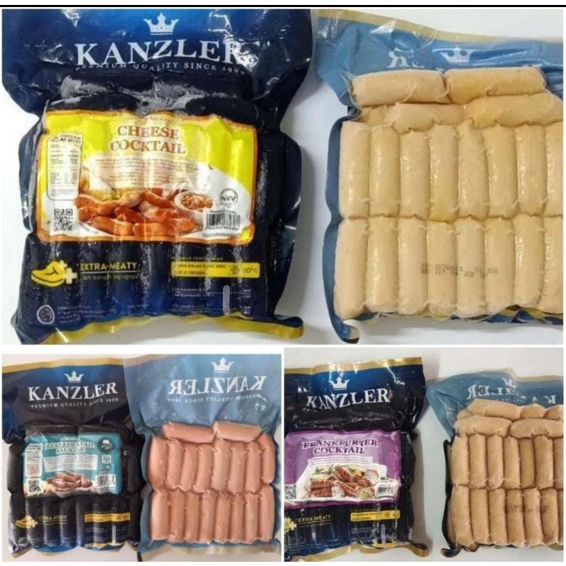 

Kanzler beef cocktail chesee 500 gram sosis premium kanzler