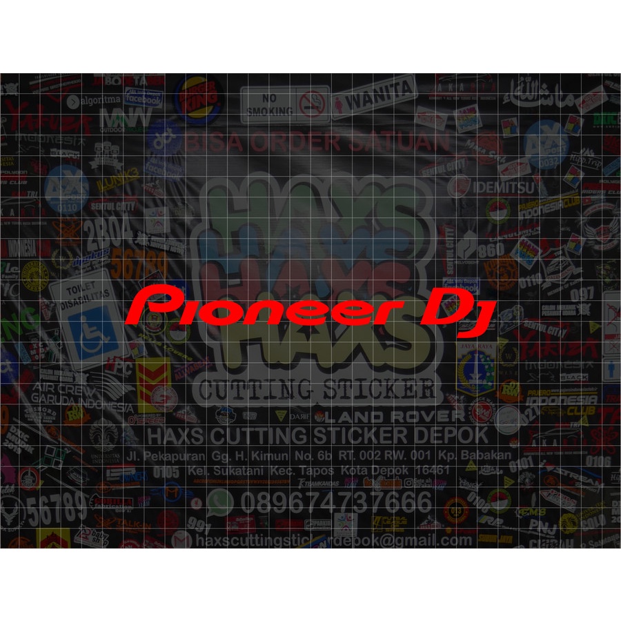 Cutting Sticker Logo Pioneer Dj Ukuran 18 Cm Untuk Mobil &amp; Motor