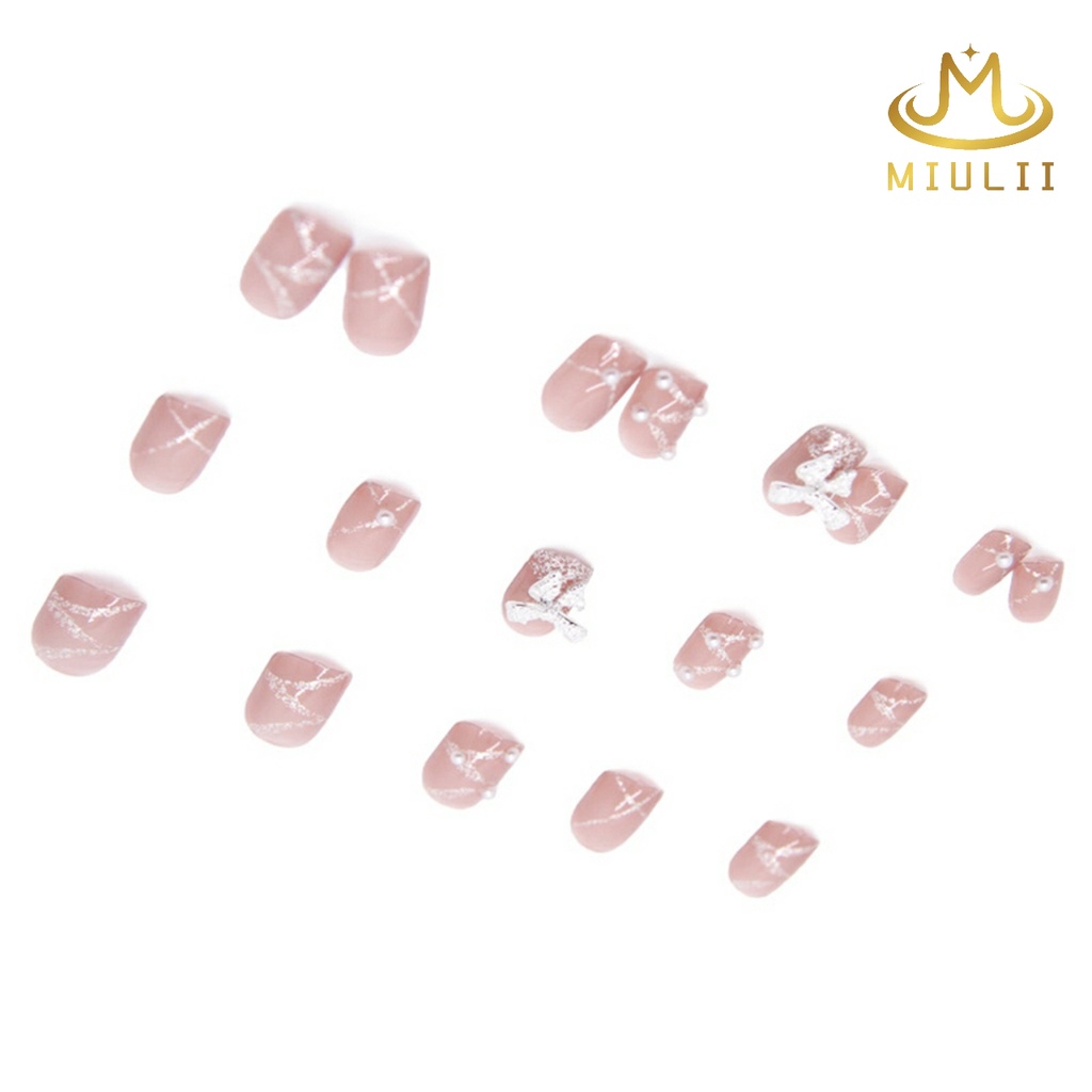 MIULII / KUKU PALSU   A0549  / 24PCS / 3D / NAIL ART / PREMIUM / CUTE / FREE LEM JELLY / KUTEK