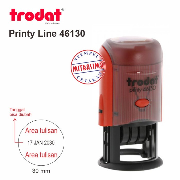

Cuci Gudang Stempel Trodat 46130 ( Model Bulat Dengan Tanggal ) Bergaransi