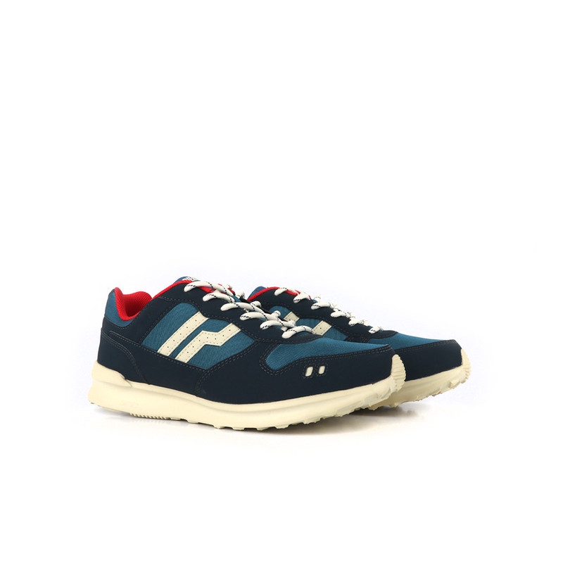 Sepatu Sneakers Pria - Piero - Jogger Majolica Blue Orange Off white P21338