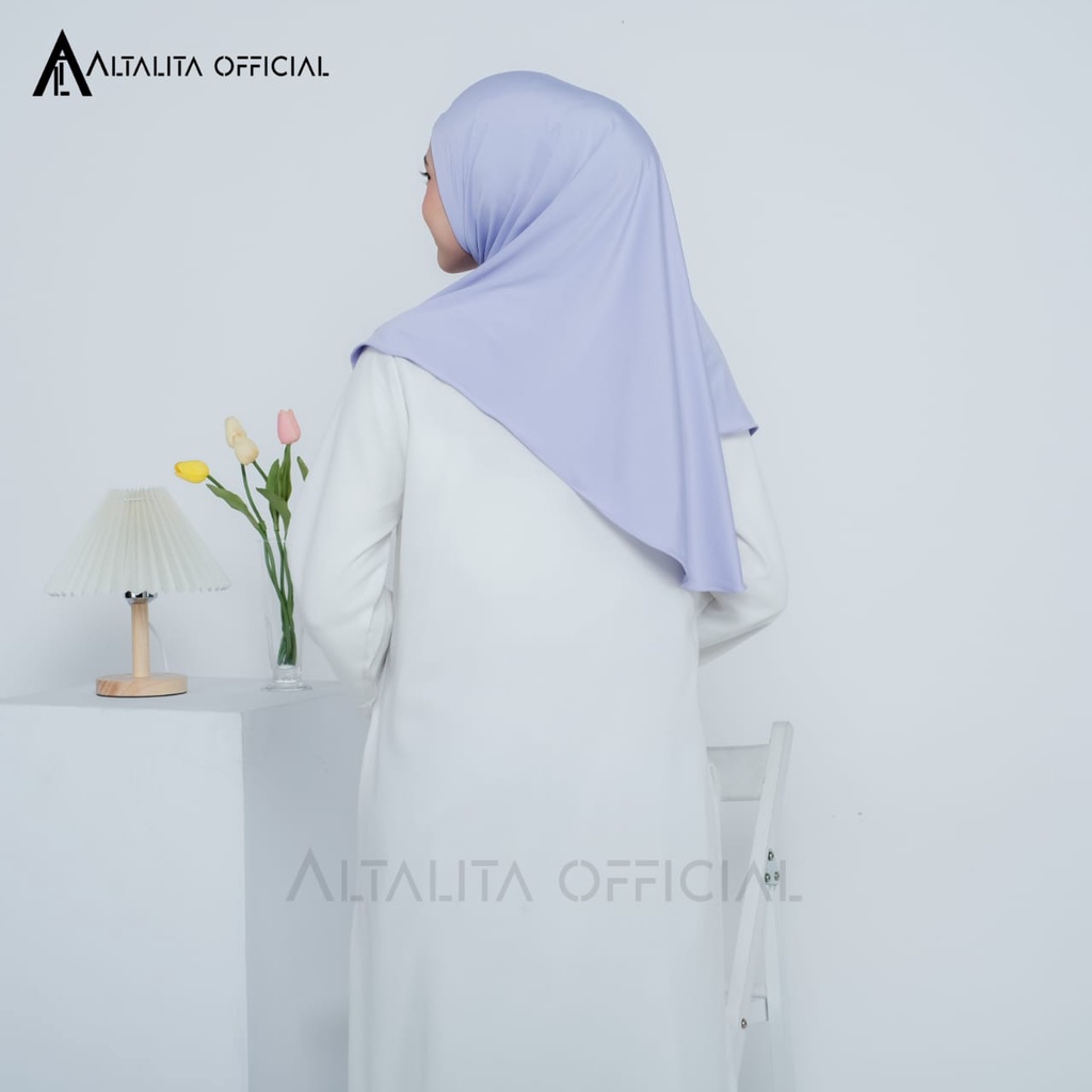 Altalita - Hijab Bergo Zaida Malay Instan Non Pet Jersey Premium | Jilbab Khimar Instan Polos Syari Menutup Dada Non Pet | Kerudung Malaysia Jumbo Instan Non Pad Terbaru Cocok untuk Sekolah Olahraga Volly Futsal Senam dan Sehari-hari