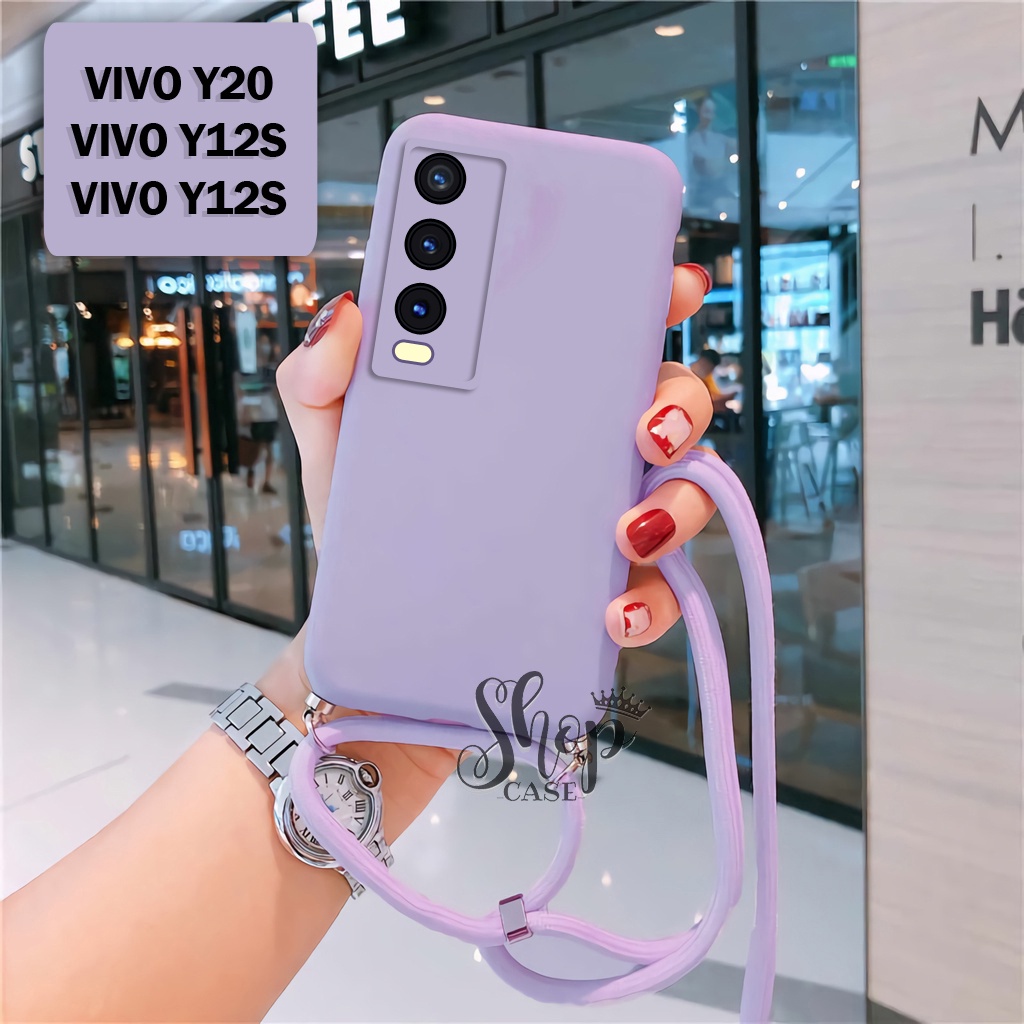 Softcase Tali For VIVO Y20 Y12S Y20S | Case Camera Protech | Case Macaron VIVO Y20 Y12S Y20S | Softc
