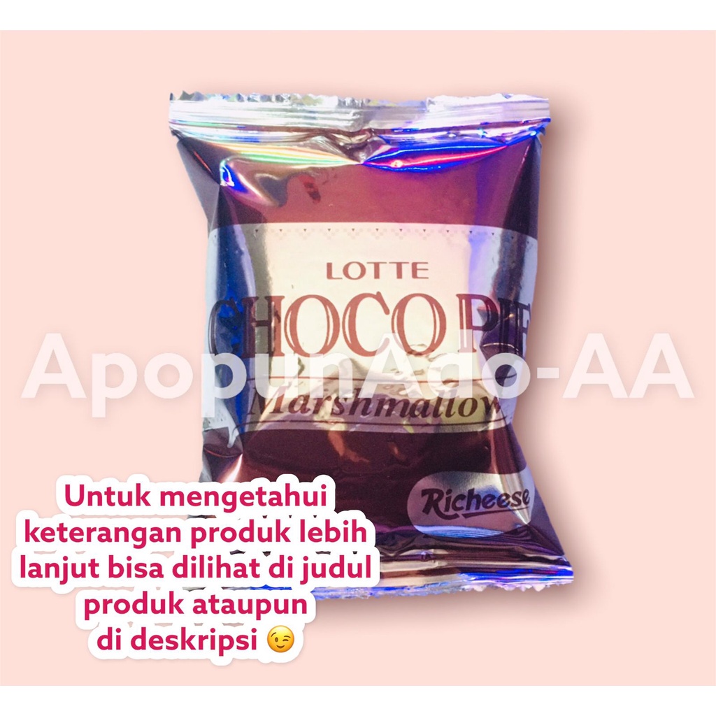 

Lotte Chocopie Marshmallow dijual per pcs