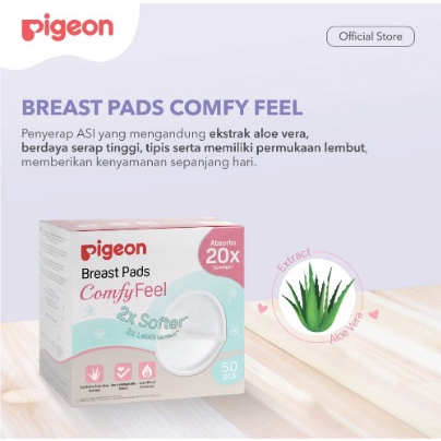PIGEON BREAST PADS COMFYFEEL ^ 50PC- Breast pads Pigeon isi 50 pcs - Penyerap ASI Pigeon Breastpads - Breast pad - pigeon honeycomb SEKAL