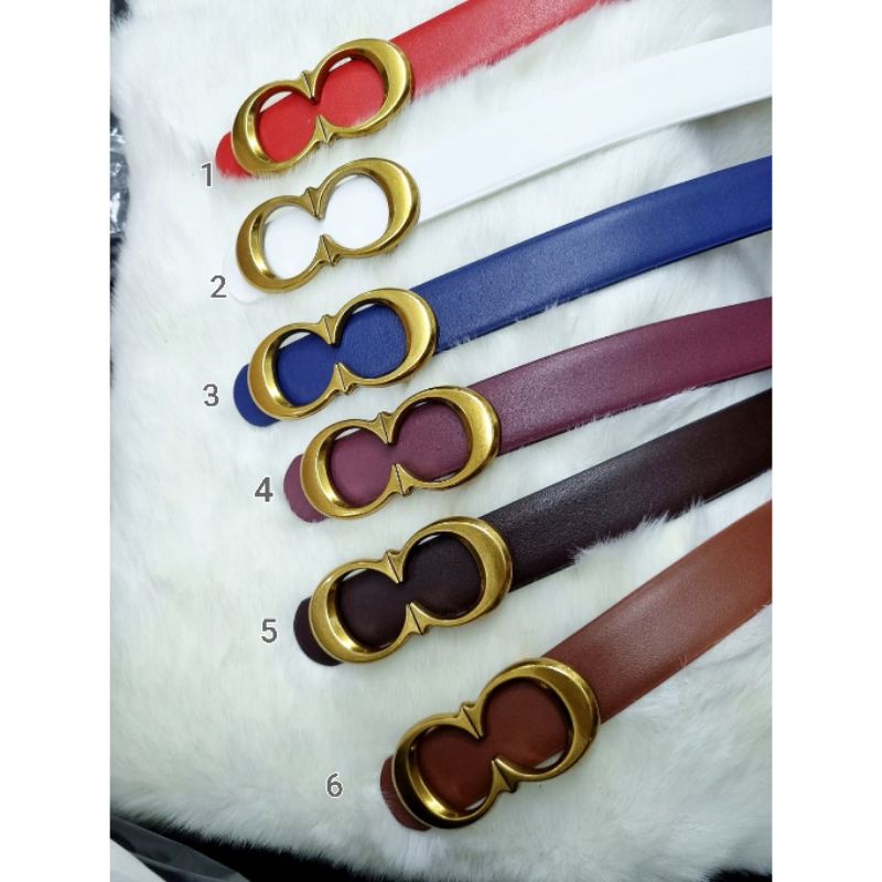 Gesper Kulit Branded Band lebar 2,5cm Premium Quality Ikat pinggang Kulit merek Import Belt Kulit Branded import 9910