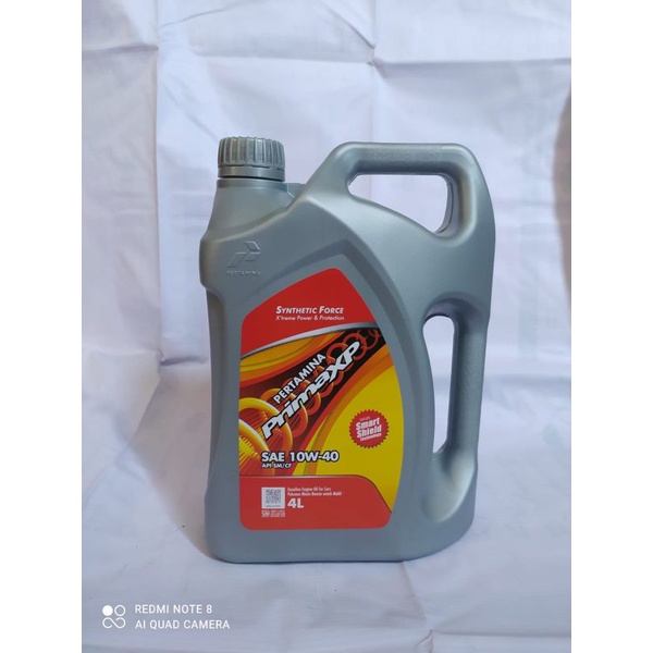 OLI PERTAMINA PRIMA XP SAE 10W-40 4 LITER (JAMIN ASLI)