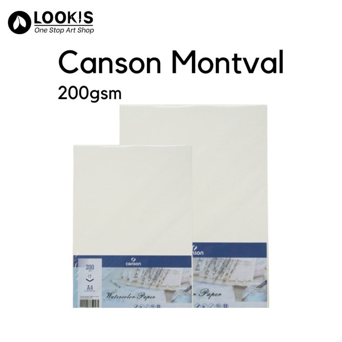 

Gaya Kertas Canson Montval Watercolor Paper 200 Gsm Sheets Bergaransi