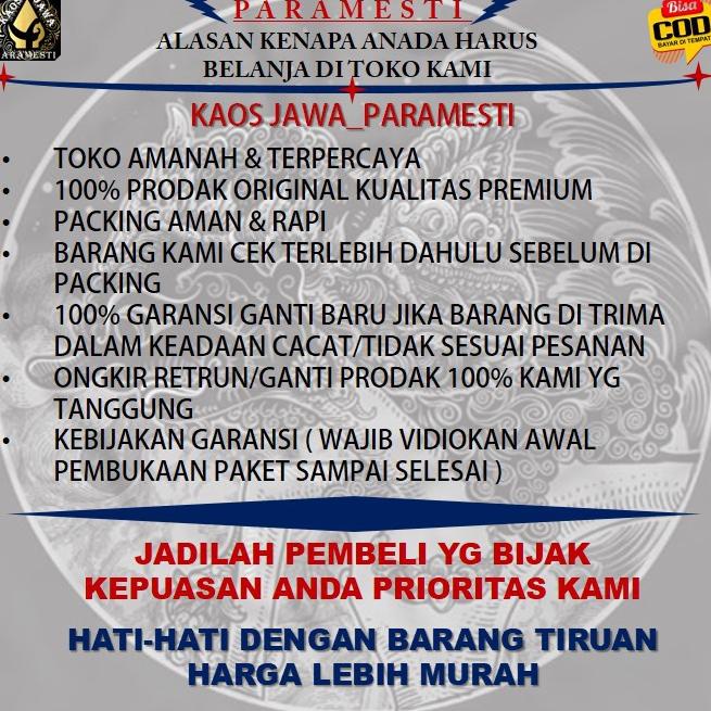 KAOS JAWA KERIS KATA  KATA PITUTUR BUDAYA JAWA AJINING DIRI SAKA LATHI KAOS WAYANG PARAMESTI • BTN.1