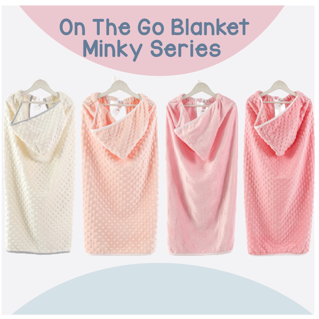 On The Go Blanket Minky Series Bisa Custom Nama Untuk Kado Perlengkapan Bayi Baru Lahir Kukopilokids