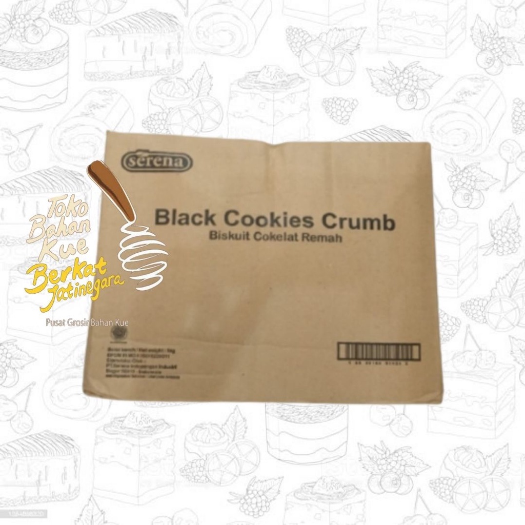 BLACK COOKIES CRUMB SERENA / COOKIES ANCUR SERENA / CTN ( 5 KG )