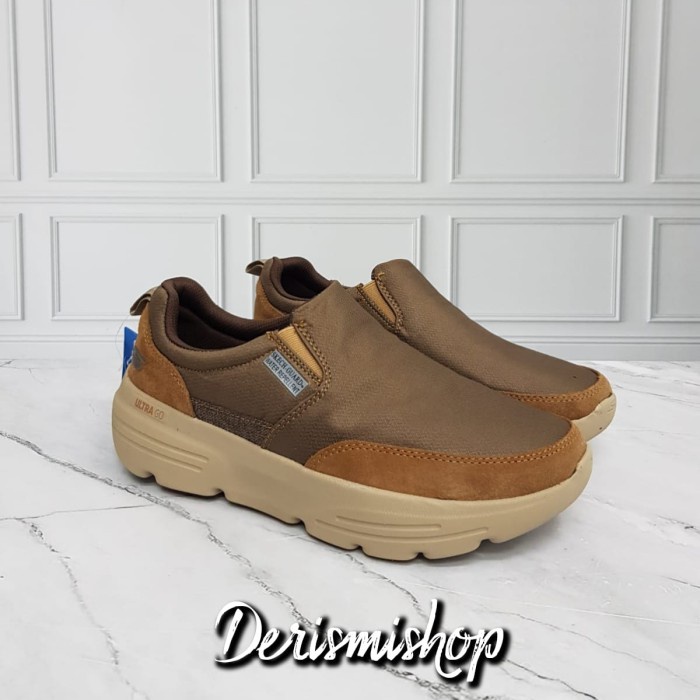 Eklusif Sepatu Pria / Sepatu Skechers Gowalk Duro Man - Coklat Berkualitas