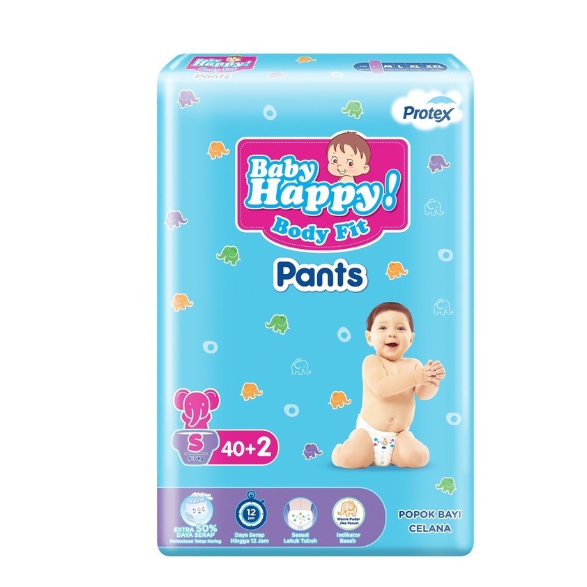 DIAPERS BABY HAPPY SIZE S40 / L30 / M34 FIT PANTS