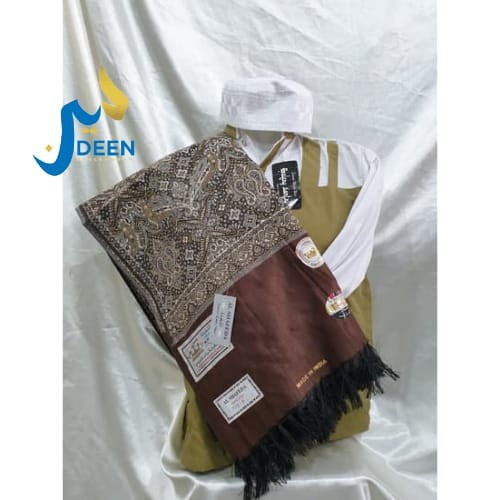 Sorban SORBAN ALSHAFEDA BATIK WARNA/ SORBAN HABIB/ TERMURAH - Cokelat(Y8M1) Sorban Rida Imamah Sorba