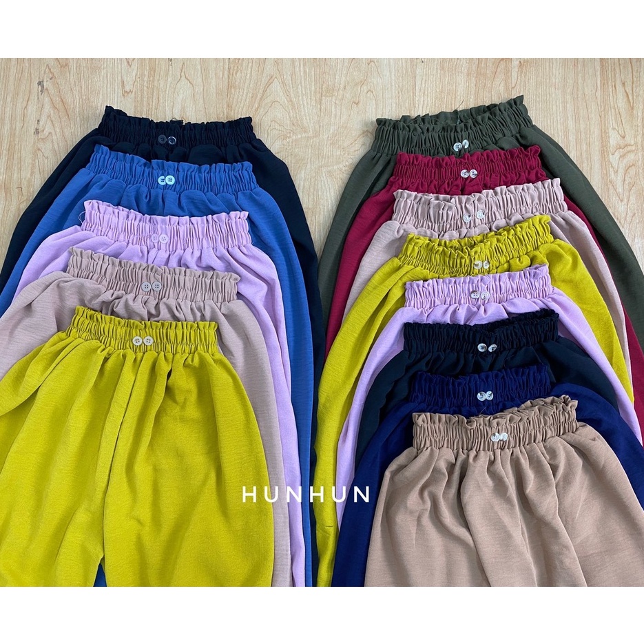 PGS Atika Kulot / Kulot Highwaist Variasi Kancing Dua Kanan Kiri