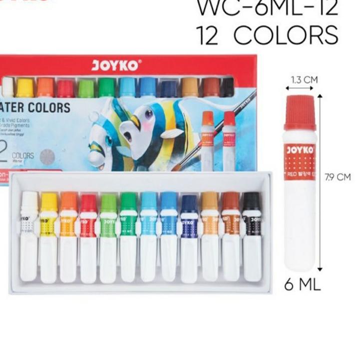 

Quality Control✅Cat air joyko water color 12 warna|KD4