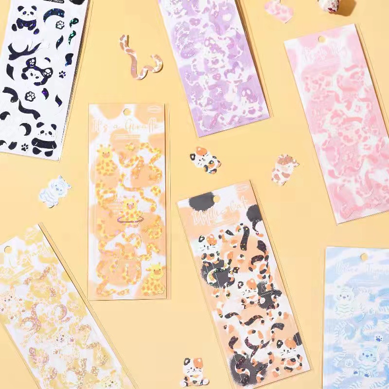 

miss.jojo Sticke animal jurnal top loader Lucu/Diy stiker photocard