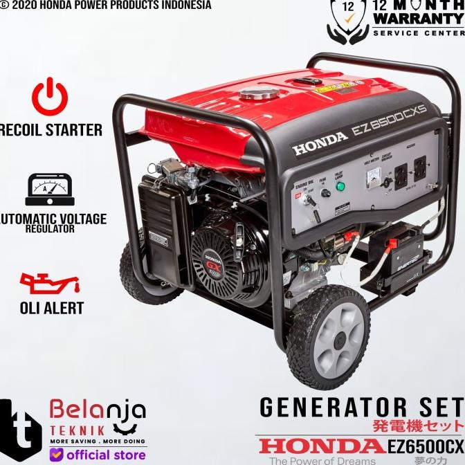 Mesin Genset Honda Ez 6500 Cxs 6500 Watt Generator Set Ez6500Cxs