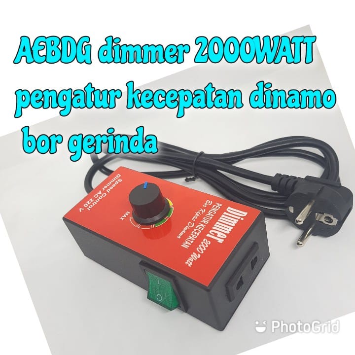 Jual AYABDG Colokan Dimmer ac 2000w pengatur kecepatan dinamo bor kipas