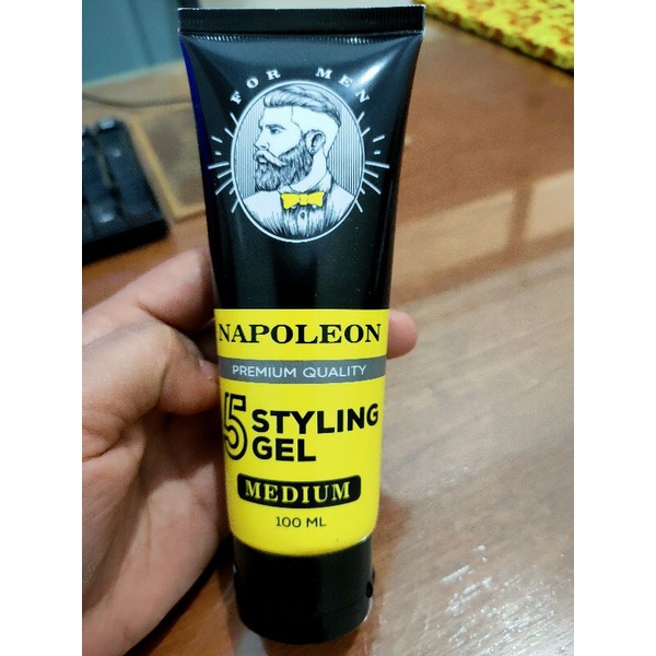 PASTI MURAH - NAPOLEON STYLING GEL PREMIUM QUALITY 100ML - MINYAK RAMBUT - POMADE - PRIA - FOR MEN