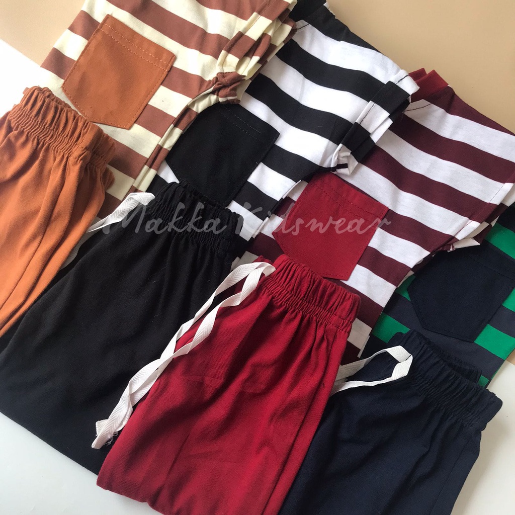 PAJAMAS LINE / SETELAN BAJU ANAK UNISEX (1-4 TAHUN)
