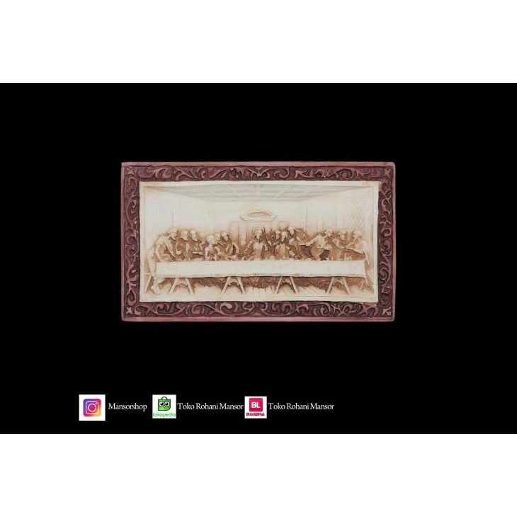 

Cenderamata Kristen - Hiasan Dinding - Pajangan - Resin - Perjamuan Ku Kode 307