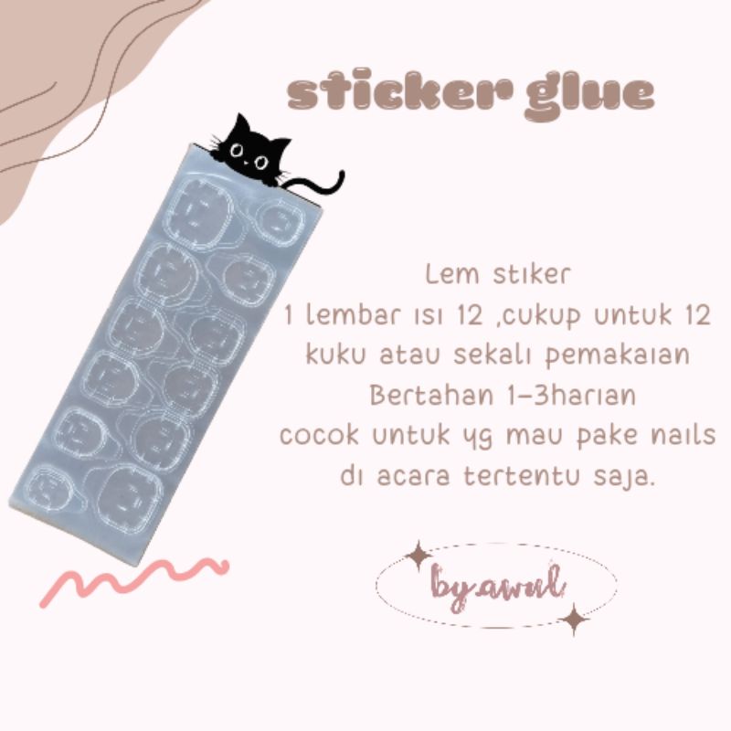 

Sticker Gel / Gel Stiker / Lem Stiker Kuku Palsu