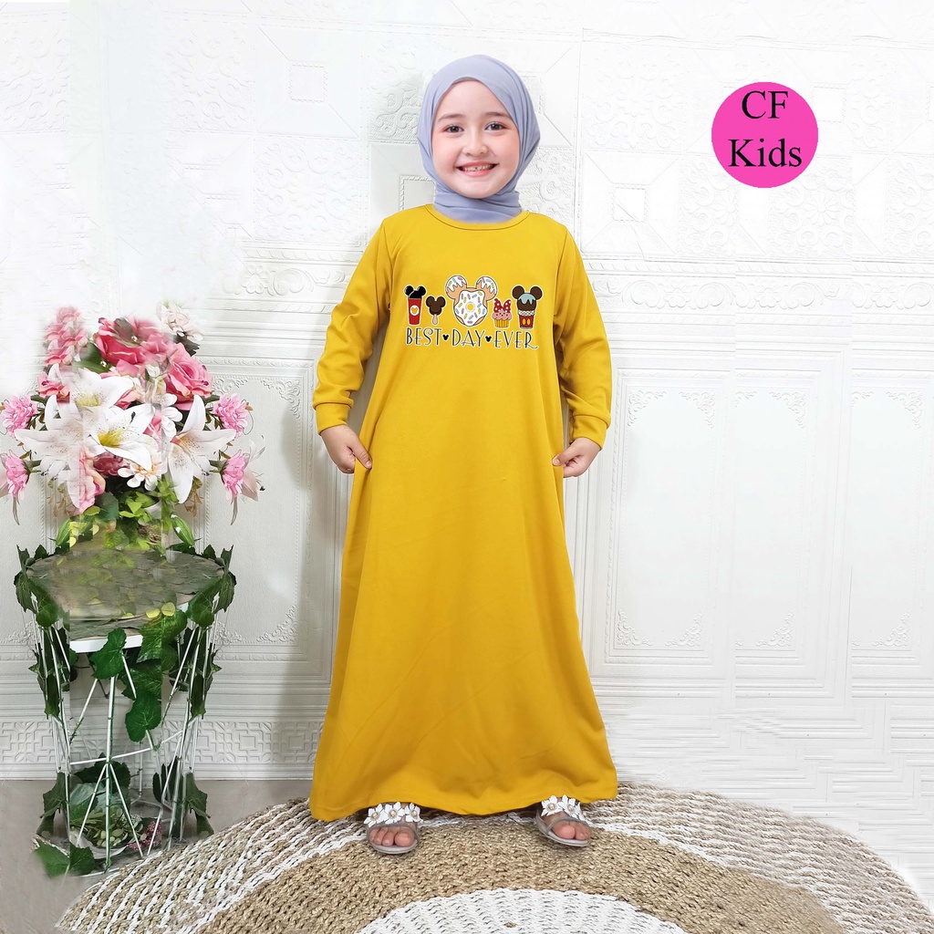 Gamis Anak Perempuan DTF Sweets From Minni CF Kids