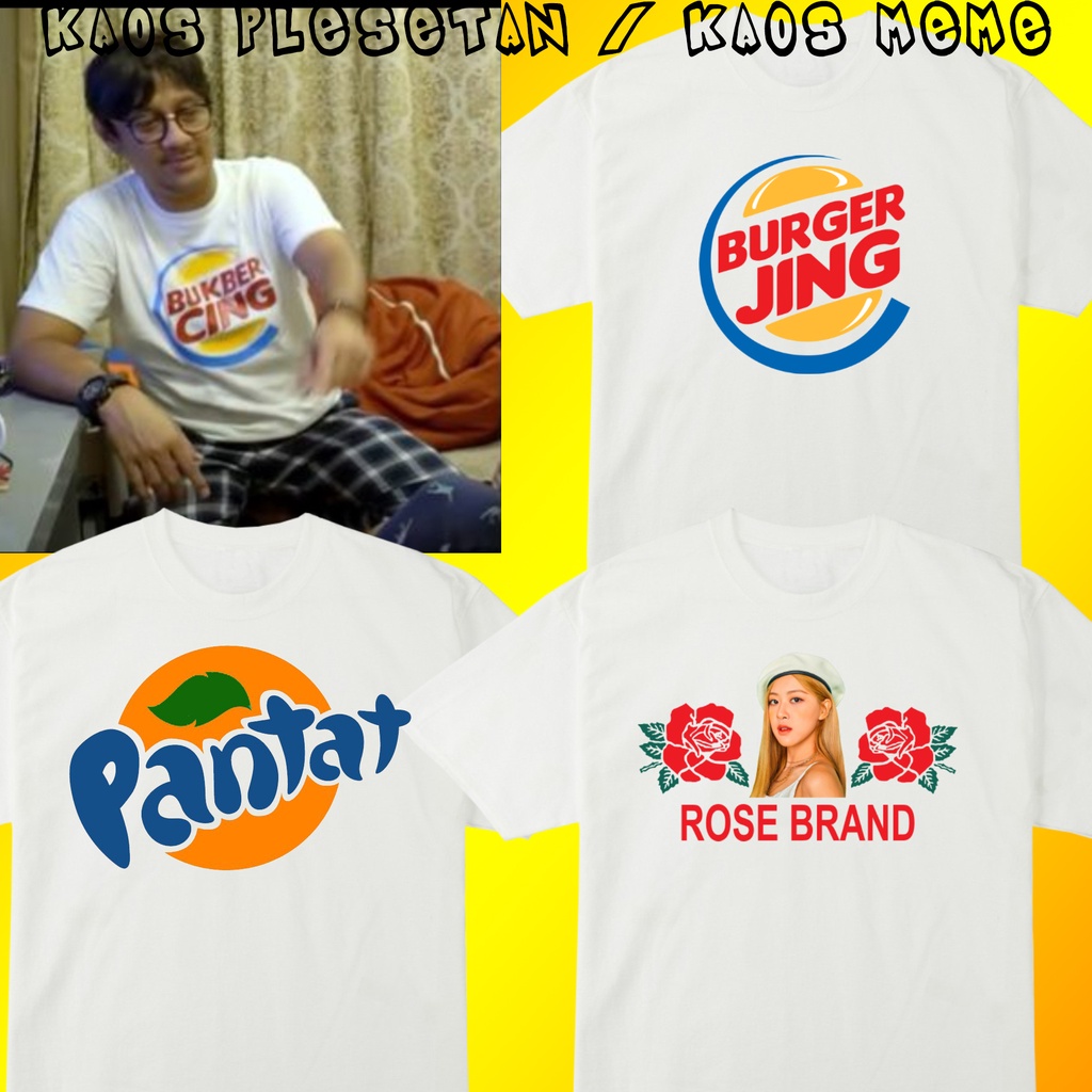 HOONEYBEE - KAOS ROSE BLACKPINK KAOS ROSE BRAND KAOS PLESETAN KAOS LUCU KAOS VIRAL KAOS PRIA KAOS WA