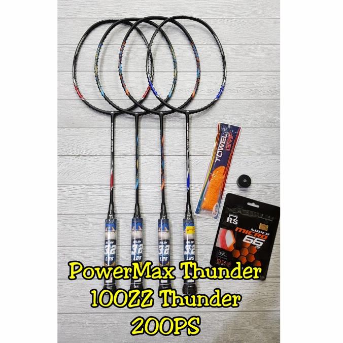 @@@@] Raket Badminton Powermax Thunder 100zz Thunder 200PS Original